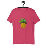 Pineapple T-shirt in raspberry